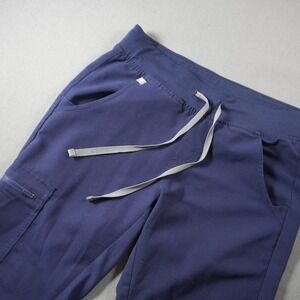 FIGS Zamorra Jogger Technical Collection Women Scrub Pant XS Petite Blue Medical